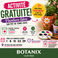 Les Samedis Créatifs – Peinture libre sur pot de terre cuite