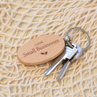 PORTE-CLÉ "I Love Small Businesses"