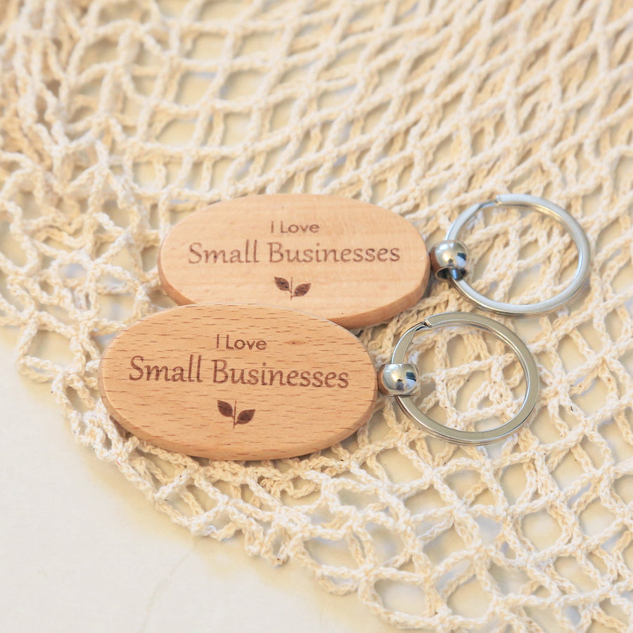 PORTE-CLÉ "I Love Small Businesses"
