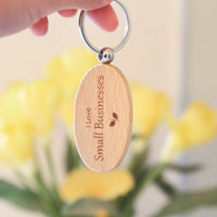 PORTE-CLÉ "I Love Small Businesses"