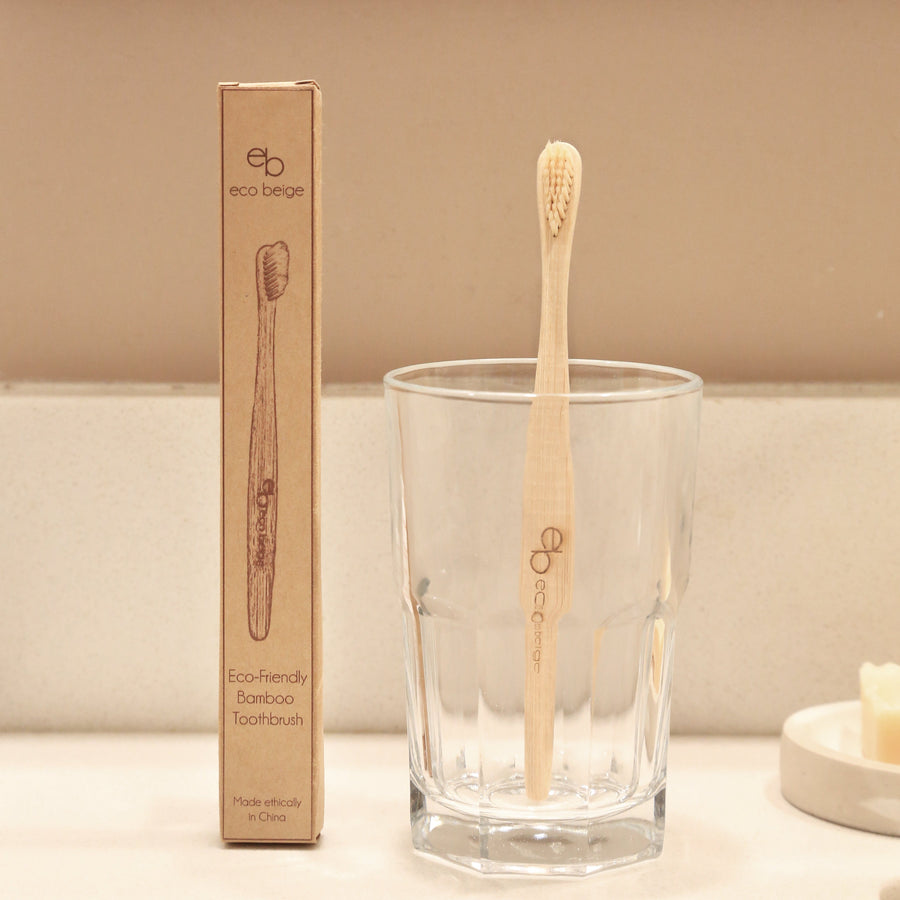 BROSSE A DENTS EN BAMBOU ECOLOGIQUE POUR DENTITION DOUCE