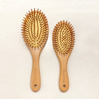 MINI OVAL BAMBOO BRUSH FOR SHORT HAIR