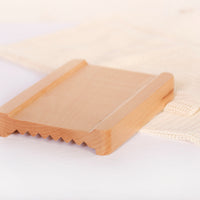PLATEAU DOUBLE FACE BOIS NATUREL RANGEMENT OPTIMISE CUISINE