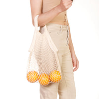 SAC EN COTON NATUREL MAILLE LÉGER ZÉRO DÉCHET POUR ÉTÉ