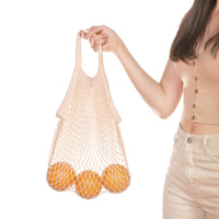 SAC EN COTON NATUREL MAILLE LÉGER ZÉRO DÉCHET POUR ÉTÉ