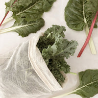 SACS EN COTON POUR FRUITS ET LÉGUMES LOT DE 3 ZÉRO DÉCHET
