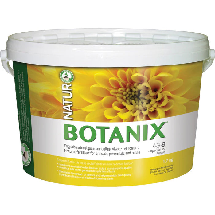 BOTANIX - ENGRAIS NATUREL POUR ANNUELLES, VIVACES, ROSIER 4-3-8