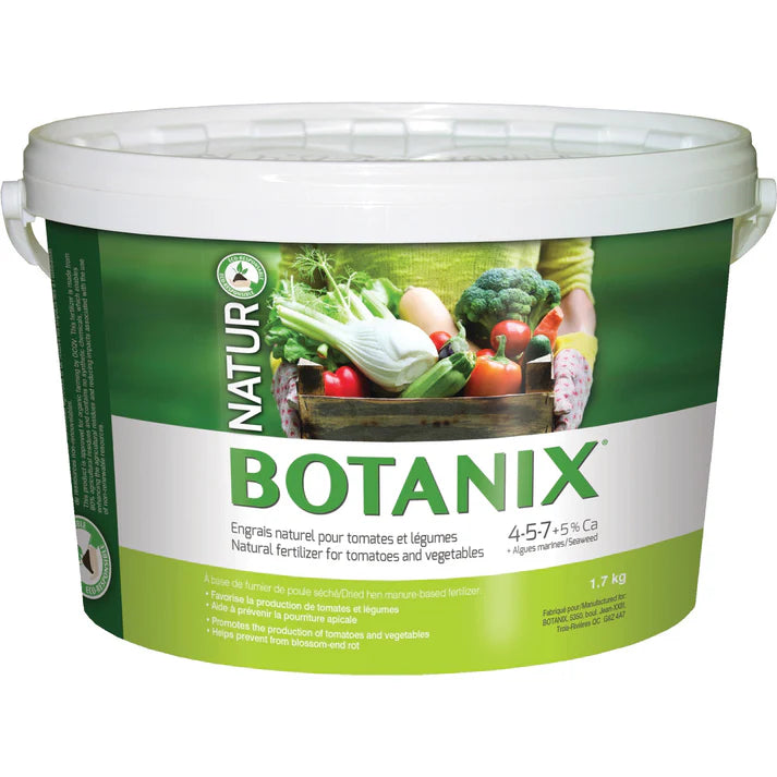 BOTANIX - ENGRAIS NATUREL POUR TOMATES ET LÉGUMES 4-5-7 + 5% CALCIUM