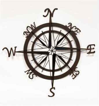 WALL COMPASS ROSE