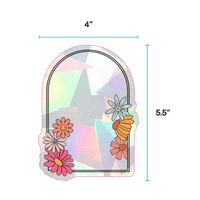 AUTOCOLLANT VITRAIL LUMINEUX ET REUTILISABLE DECOR MAISON