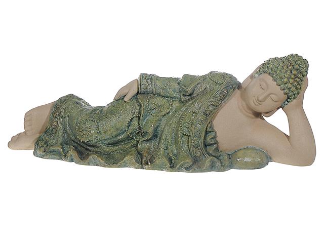 FIGURINE DE BOUDDHA COUCHÉ POUR JARDIN EXTÉRIEUR