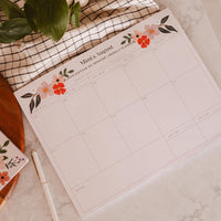 FLOWER BOMB AGENDA HEBDO PAGES DETCHABLES IDEAL PASSIONNEES