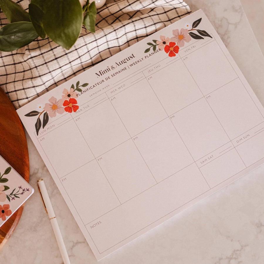 FLOWER BOMB AGENDA HEBDO PAGES DETCHABLES IDEAL PASSIONNEES