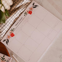 FLOWER BOMB AGENDA HEBDO PAGES DETCHABLES IDEAL PASSIONNEES