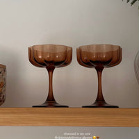 VERRE EN FORME DE PÉTALE