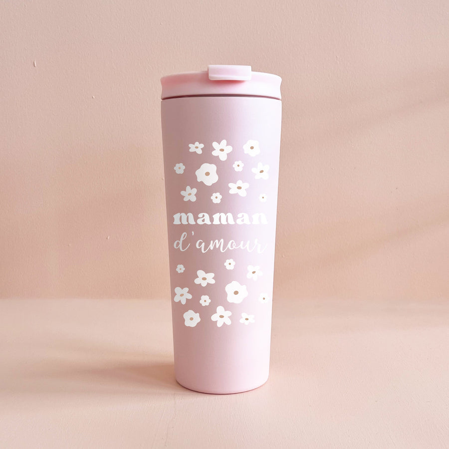 24oz Insulated Tumbler - Rose Love Mom