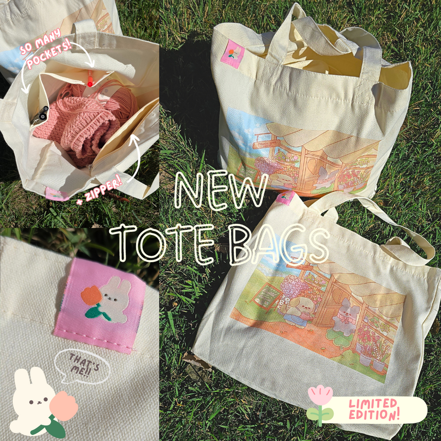 SAC CABAS DE BOUTIQUE DE FLEURS AVEC UN CHIOT