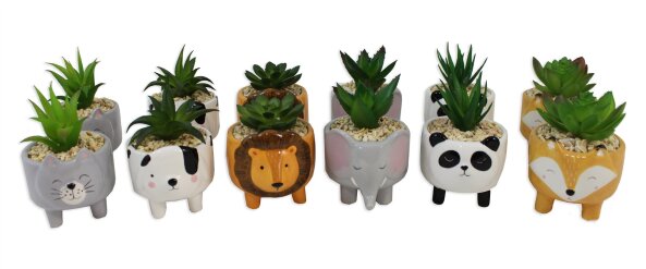 CERAMIC ANIMAL PLANTER