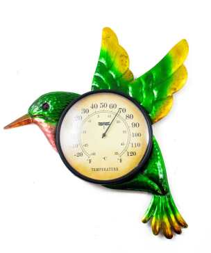 HUMMINGBIRD WALL THERMOMETER