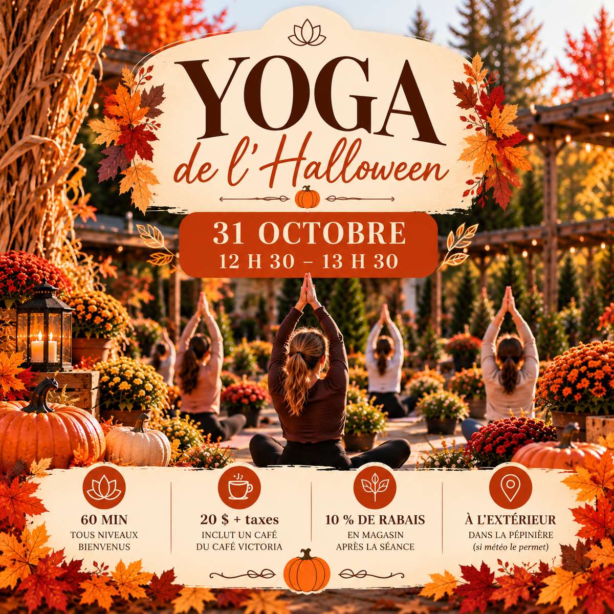 Yoga parmi les plantes