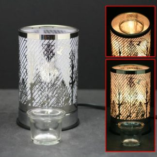 LAMPE POUR HUILE PARFUMÉE À CAPTEUR TACTILE - RAVIN ARGENTÉ