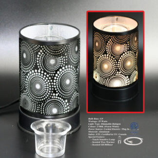 LAMPE POUR HUILE PARFUMÉE À CAPTEUR TACTILE - SOLEIL NOIR