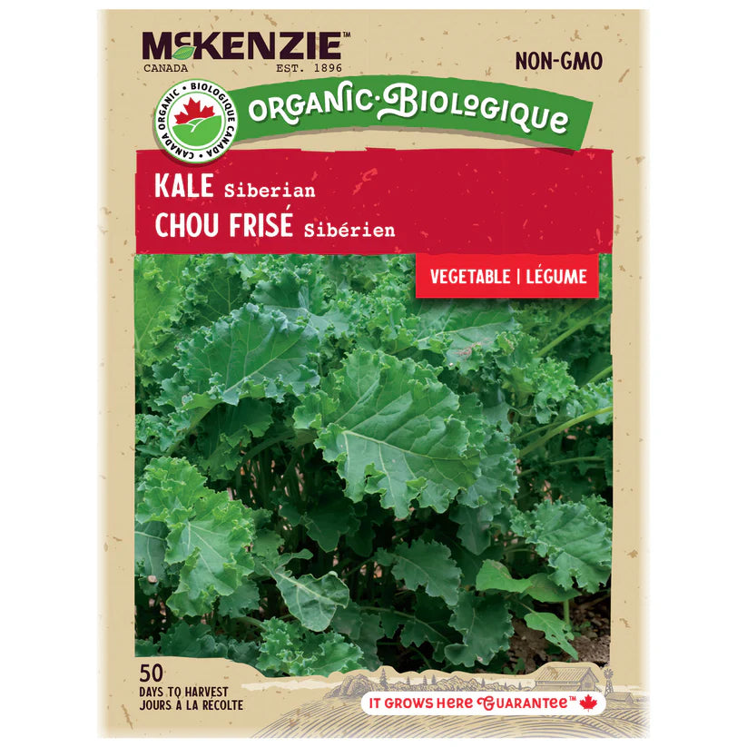 ORGANIC VEGETABLE SEEDS: KALE - SIBERIAN