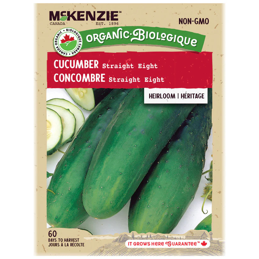 SEMENCES DE LÉGUMES BIO: CONCOMBRE - STRAIGHT EIGHT