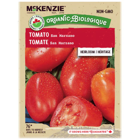 ORGANIC VEGETABLE SEEDS: TOMATO - SAN MARZANO