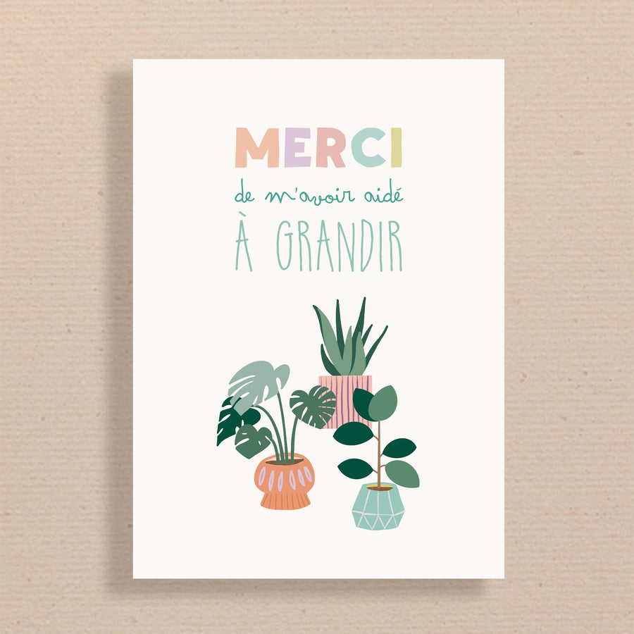 Thank you card for a teacher or educator