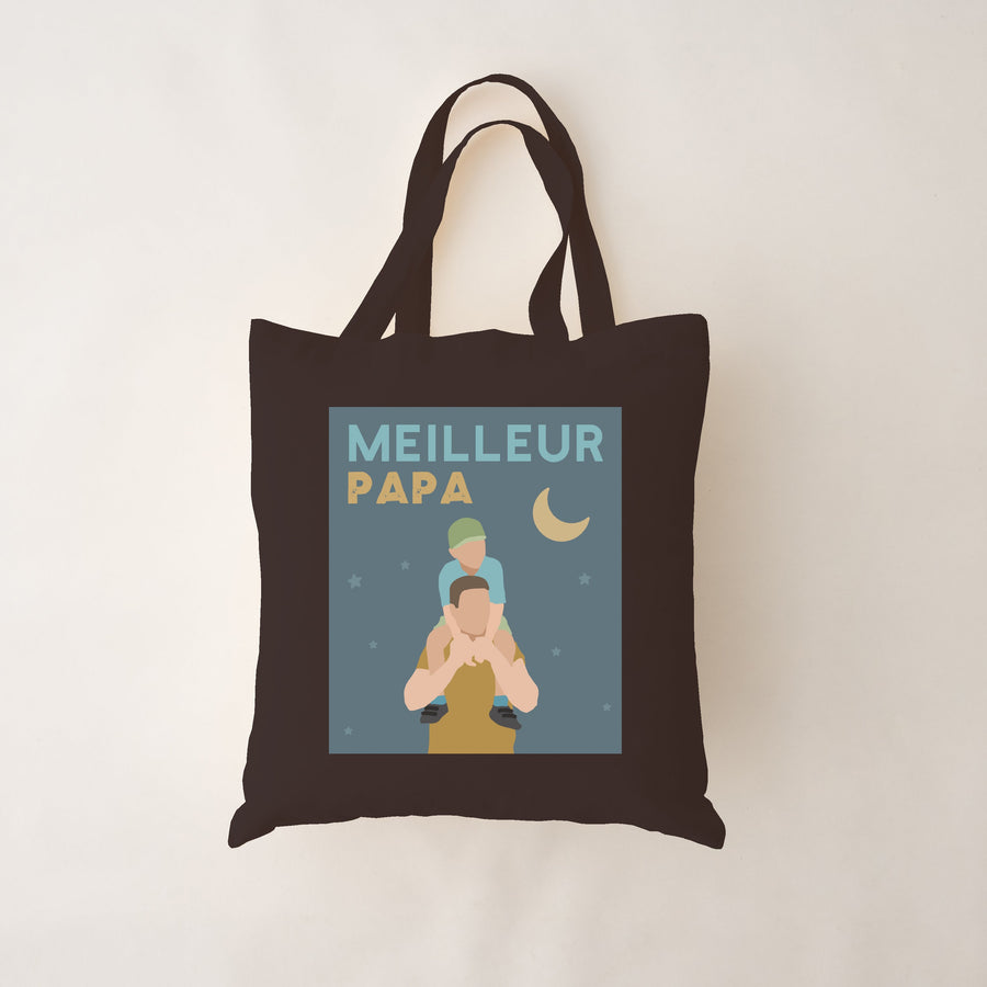 REUSABLE BLACK BAG - BEST DAD