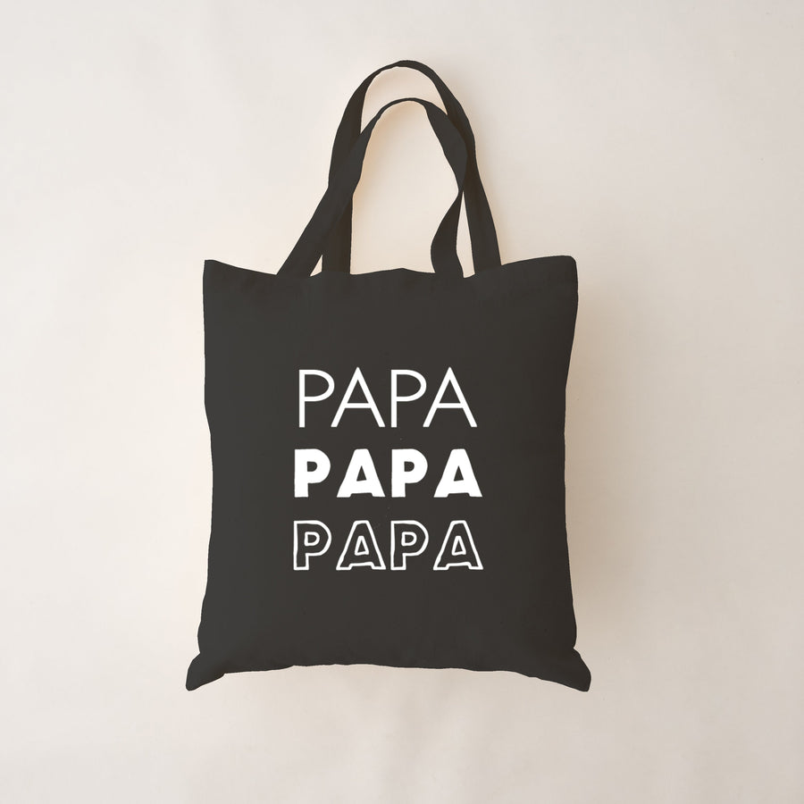 SAC COTON BIO NOIR POUR PAPA
