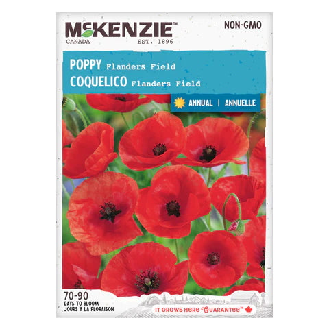 SEMENCES DE FLEURS: COQUELICOT - FLANDERS FIELD