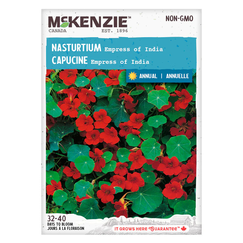 FLOWER SEEDS: NASTURTIUM - EMPRESS OF INDIA