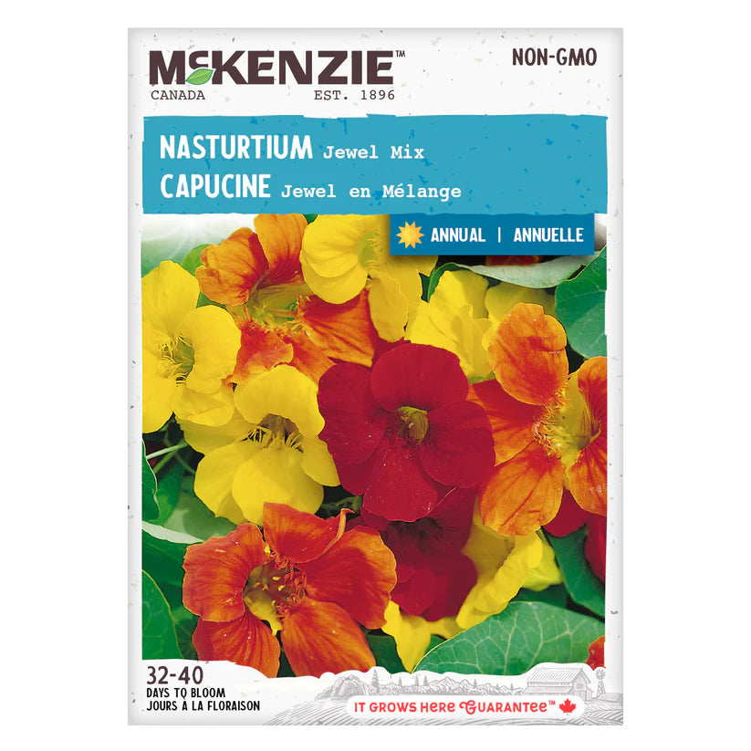 FLOWER SEEDS: NASTURTIUM - JEWEL MIX
