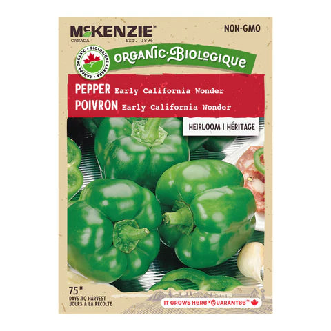 SEMENCES DE LEGUMES BIO: POIVRON - CALIFORNIA WONDER