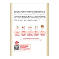 SEMENCES DE LEGUMES BIO: PIMENT LONG RED CAYENNE