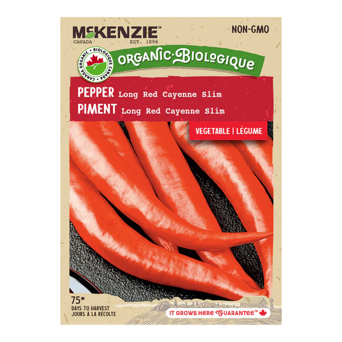 SEMENCES DE LEGUMES BIO: PIMENT LONG RED CAYENNE