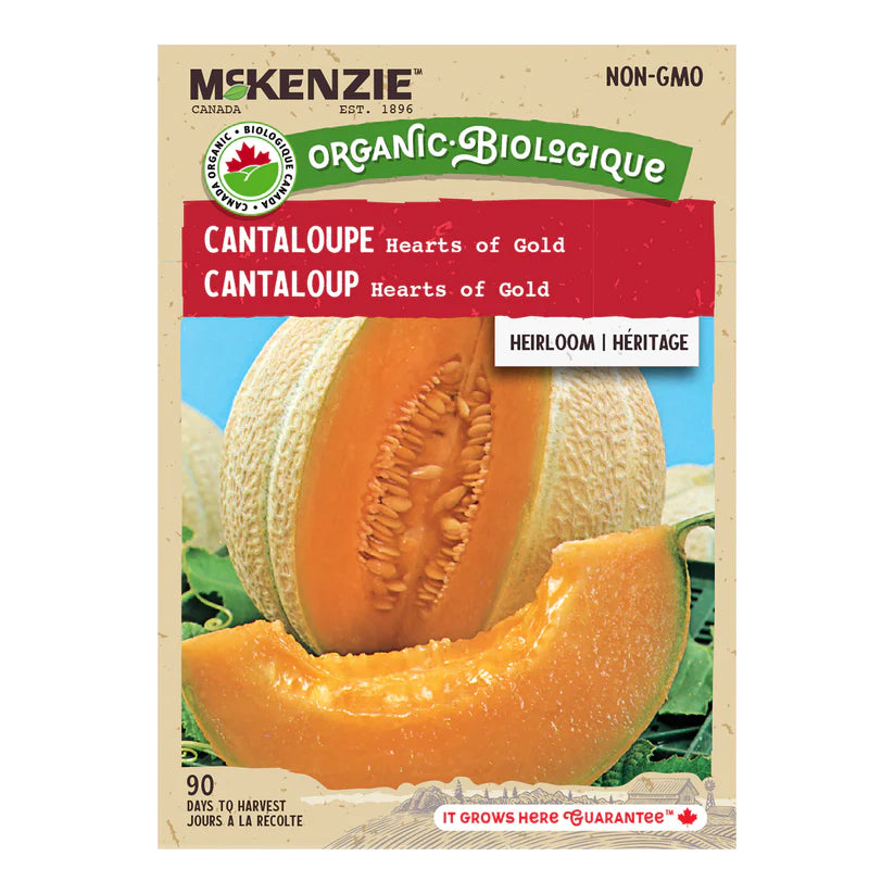 SEMENCES DE FRUITS BIO: CANTALOUPE - HEARTS OF GOLD