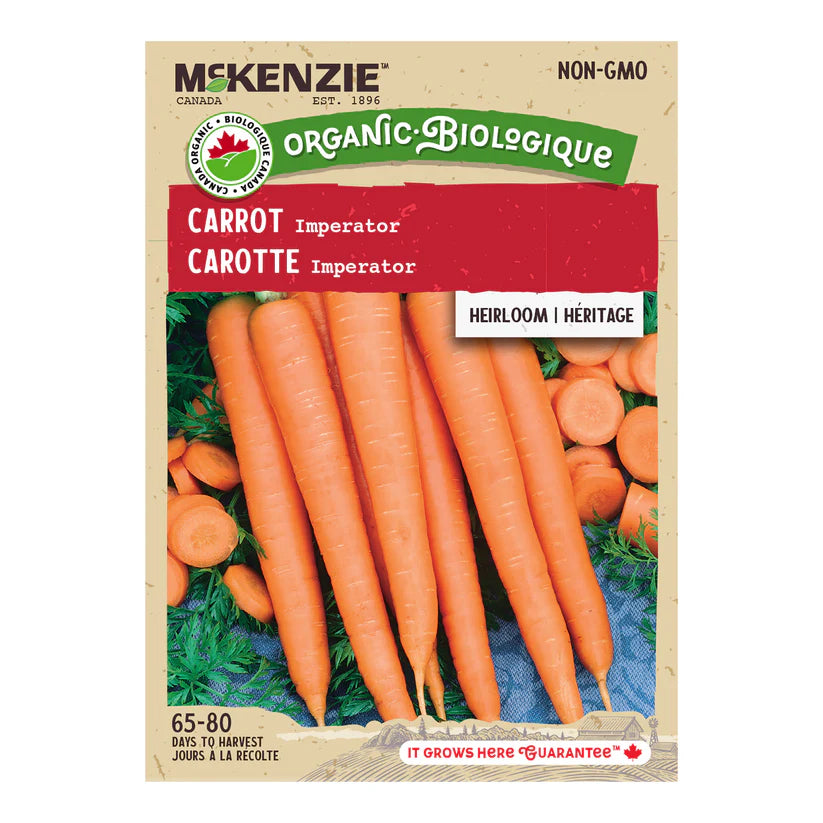 ORGANIC VEGETABLE SEEDS: CARROT - IMPERATOR