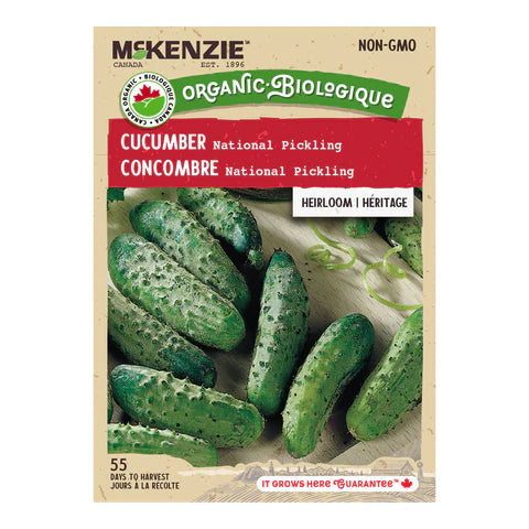 ORGANIC VEGETABLE SEEDS: CUCUMBER - NATIONAL PICKLING