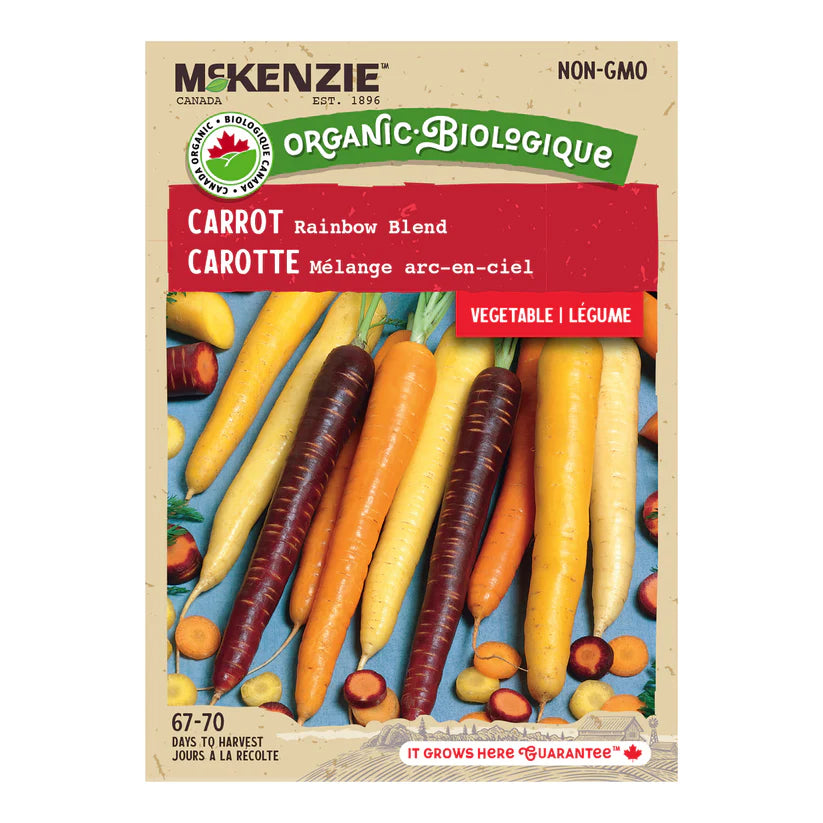 ORGANIC VEGETABLE SEEDS: CARROT - RAINBOW MIX