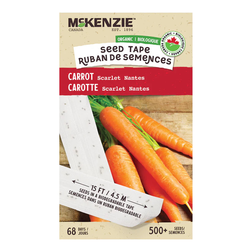 SEMENCES DE LEGUMES BIO: CAROTTE - SCARLET NANTES EN RUBAN