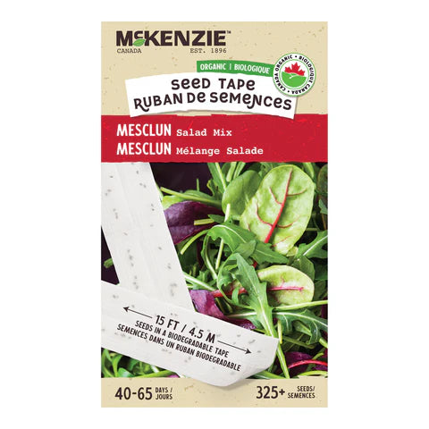 SEMENCES DE LEGUMES BIO: MESCLUN - MELANGE SALADE EN RUBAN