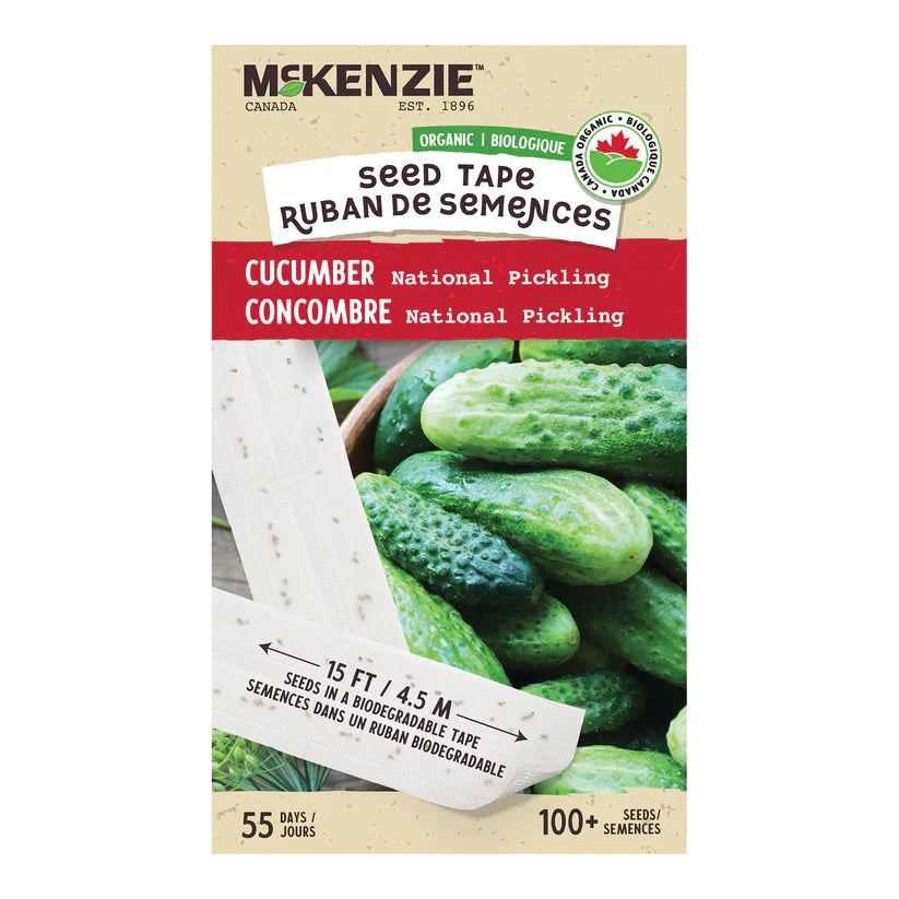 SEMENCES DE LEGUMES BIO: CONCOMBRE - NATIONAL PICKLING EN RUBAN