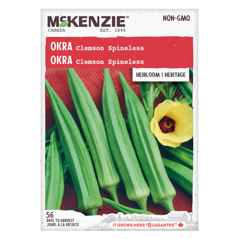 VEGETABLE SEEDS: OKRA - CLEMSON SPINELESS