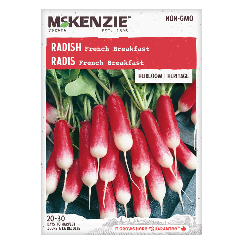 VEGETABLE SEEDS: RADISH - FRENCH BREAKFAST