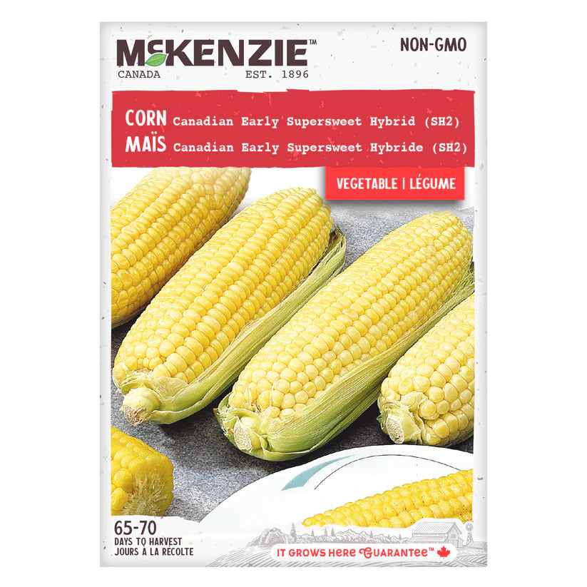 VEGETABLE SEEDS: CORN - CANADIAN EARLY SUPERSWEET HYBRID