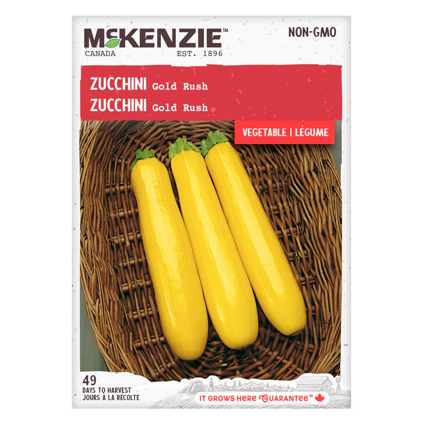 VEGETABLE SEEDS: ZUCCHINI - GOLD RUSH