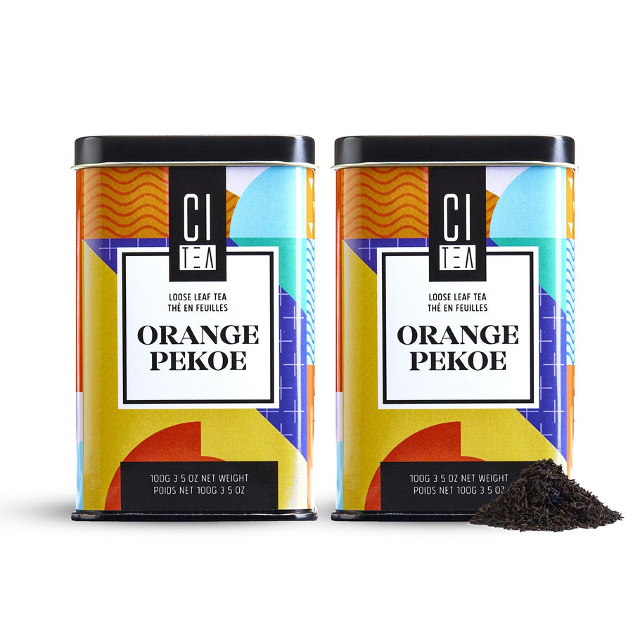 THÉ NOIR ORANGE PEKOE EN FEUILLES EXQUIS LOT DE 2 AMIS